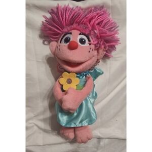 Sesame Street Abby Cadabby Plush Doll Fairy Wings Flower Toy